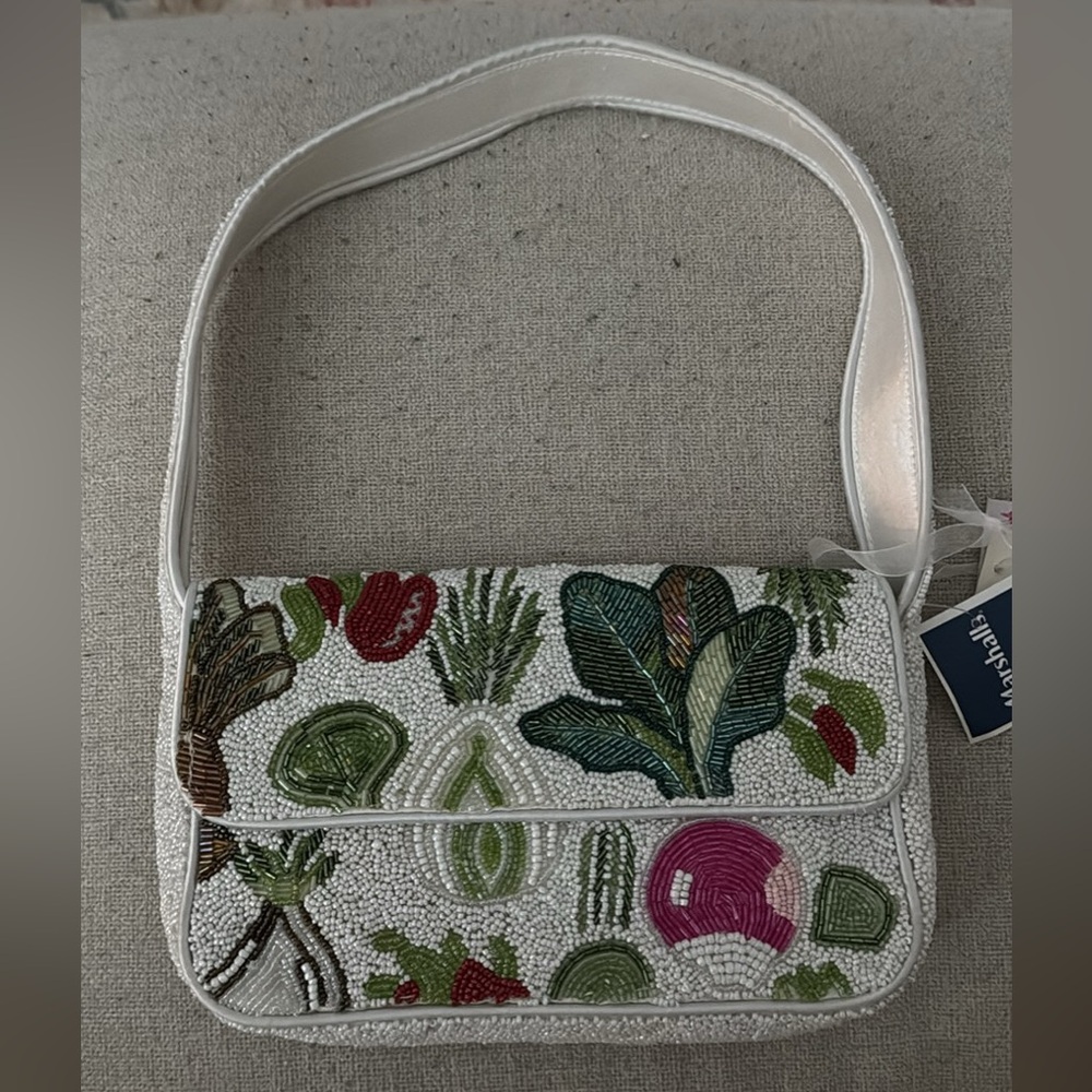 BNWT Viral Beaded Bag - Radishes